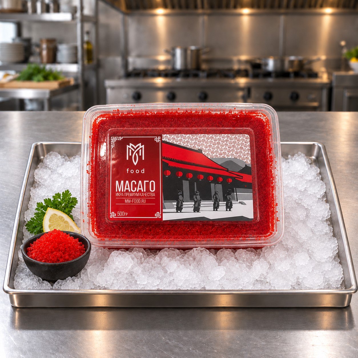 Икра Масаго "MM FOOD" малиновая