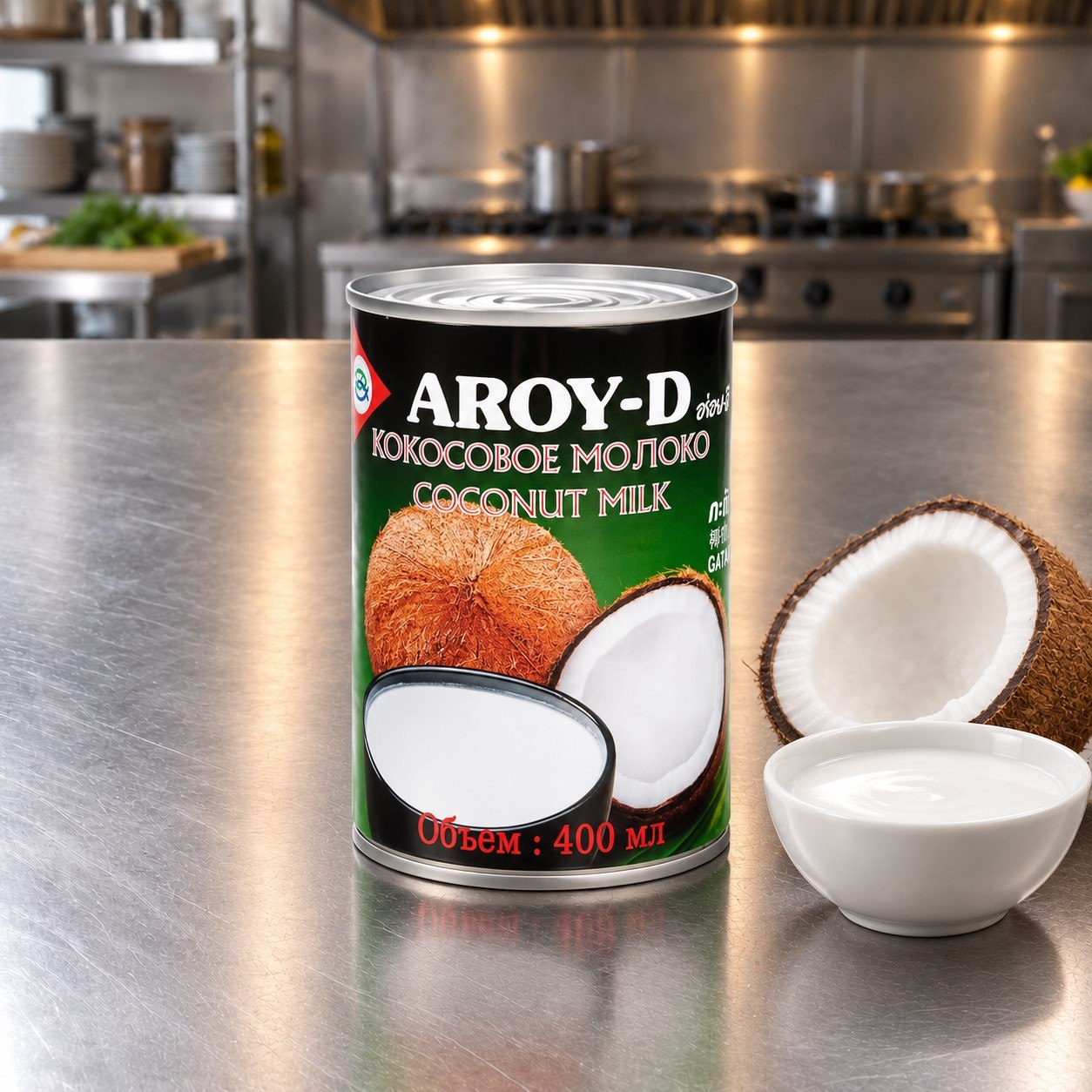 Кокосовое молоко AROY-D 60% (жирность 17-19%)