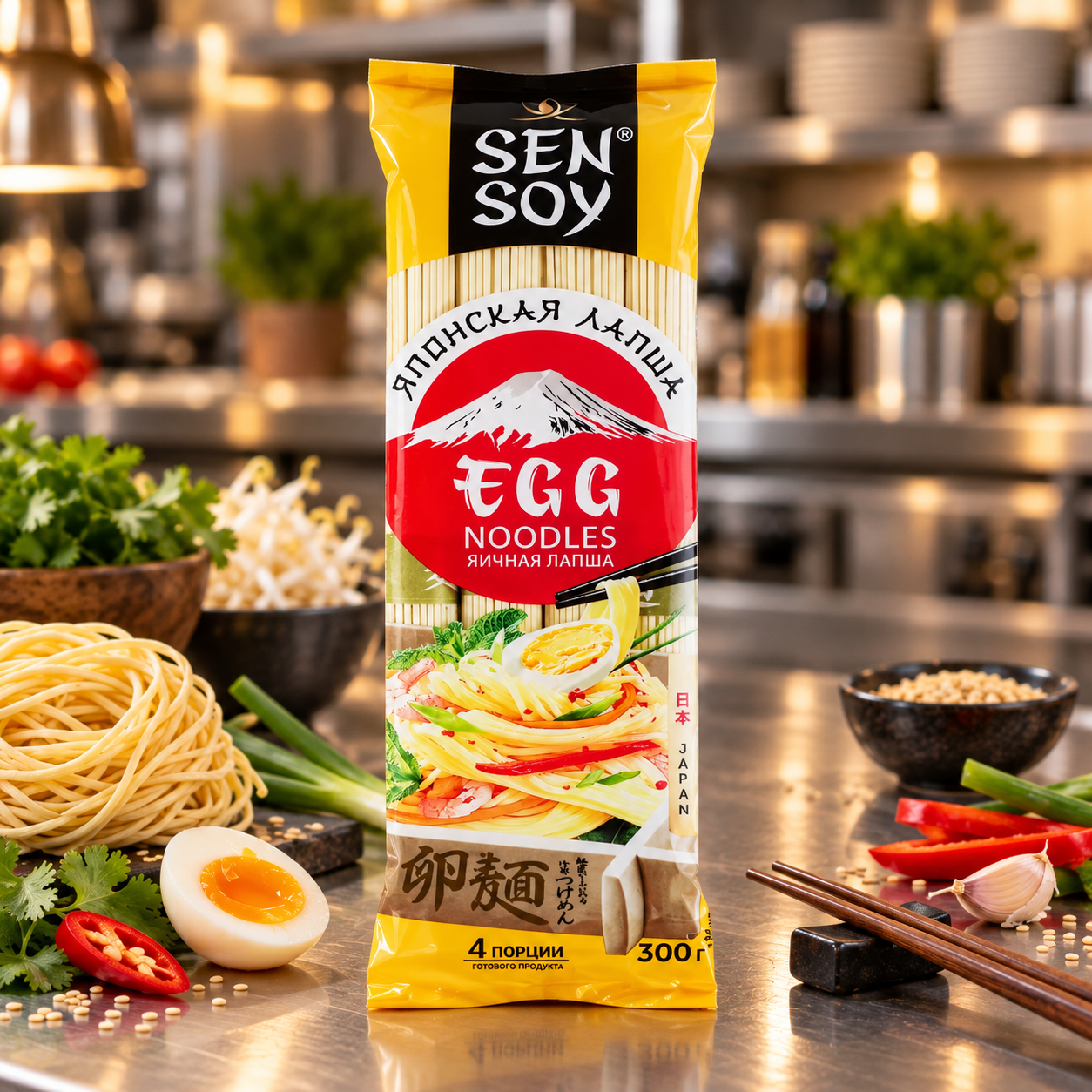 Лапша яичная EGG NOODLES Сэнсой Премиум