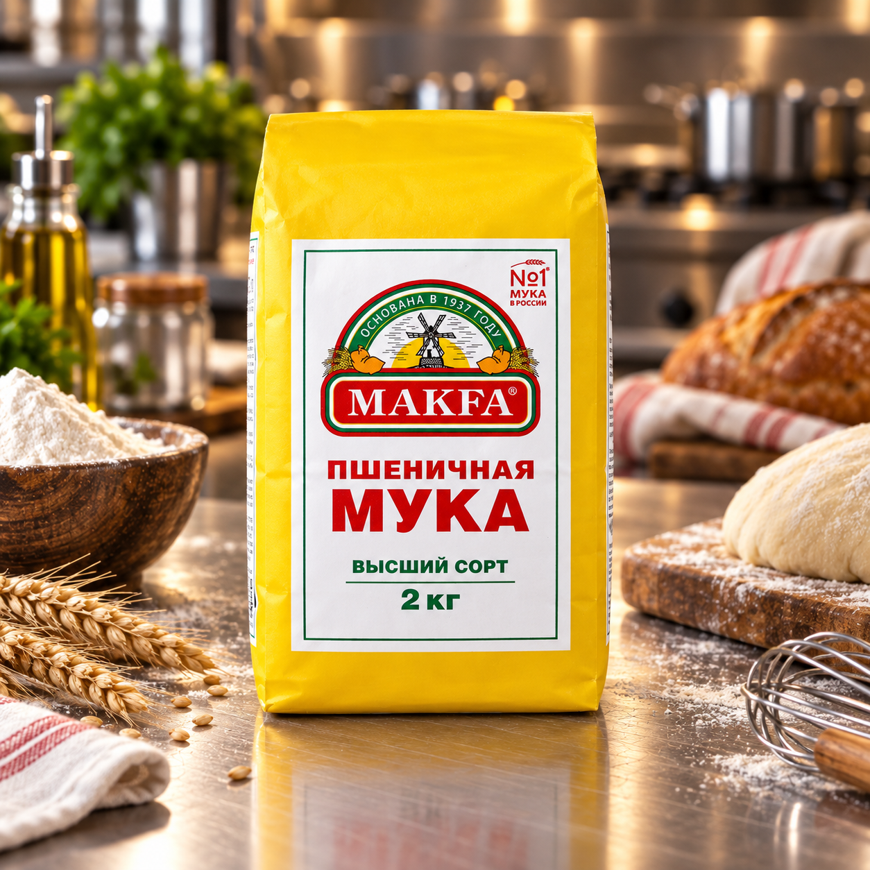 Мука пшеничная "Макфа" в/с